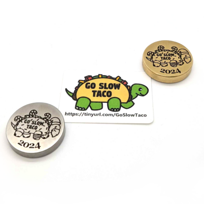 2024 Go Slow Taco Challenge Coins - Image 2